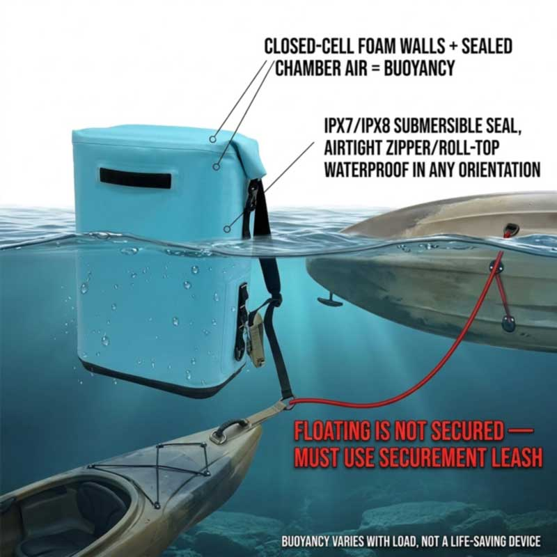 Sacs à dos isothermes pour kayak : imperméables, flottants et prêts à être installés sur le pont Sacs à dos isothermes pour kayak : imperméables, flottants et prêts à être installés sur le pont